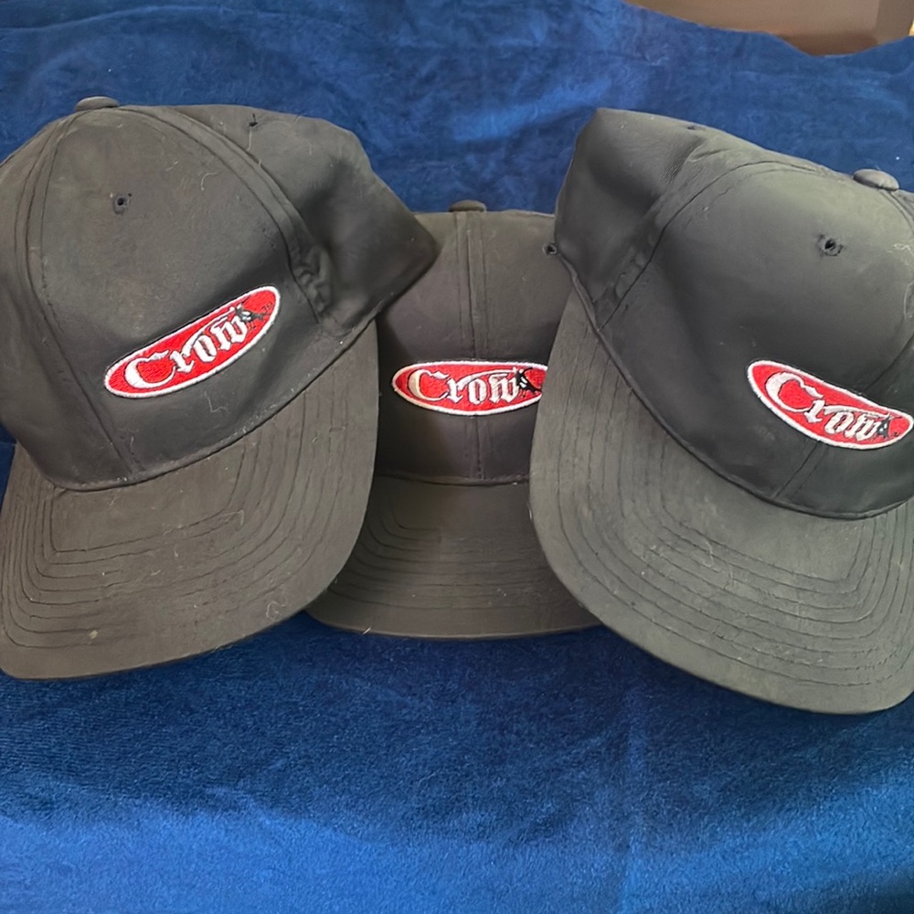 Crow Brand Black Baseball Cap